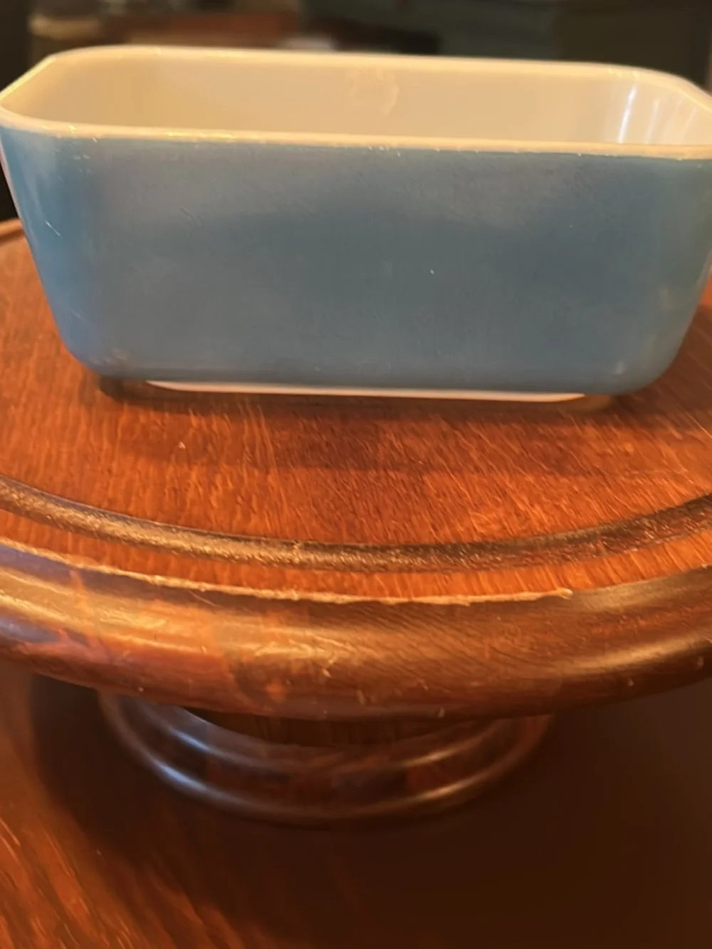 Pyrex blue fridgie no lid great condition